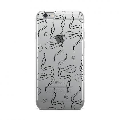 Black Snake Minimalist Galaxy Print Iphone Case
