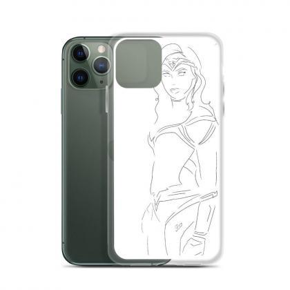 Wonder Woman Minimalist Art Iphone Case