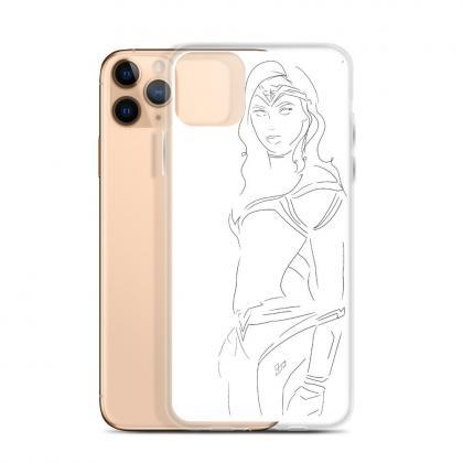 Wonder Woman Minimalist Art Iphone Case