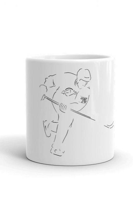 Custom NHL Minimalist Mug, Custom Mug, NHL Gift, NHL Player Mug, Minimalist Cup, Customized Hockey Cup, Customized Mug, Mug Gift