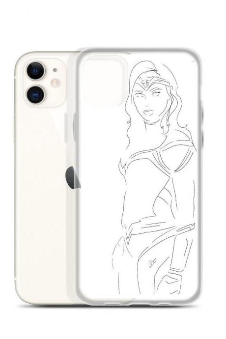 Wonder Woman Minimalist Art iPhone Case