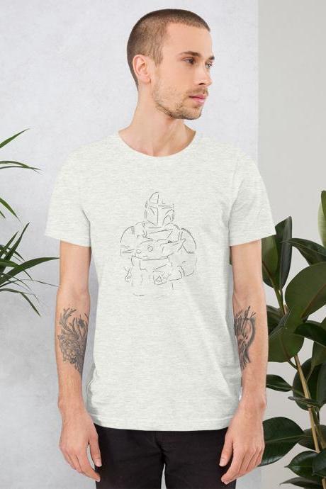 Mando Minimalist Design Short-Sleeve Unisex T-Shirt